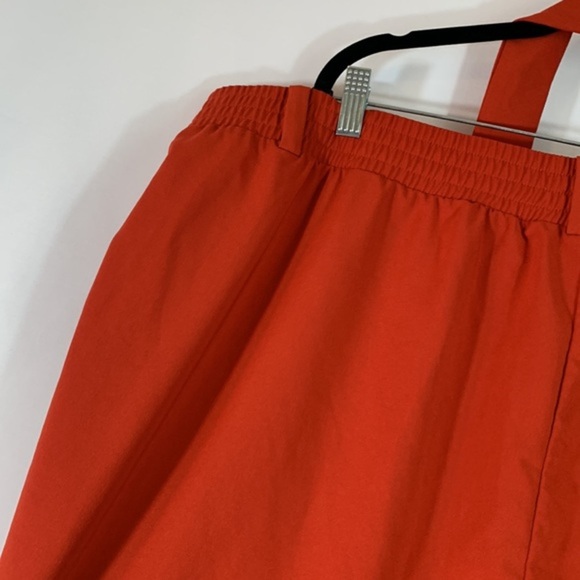Torrid Orange Crepe Self Tie Tapered Pants - Picture 7 of 9